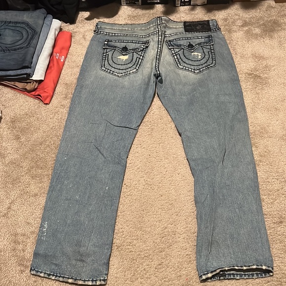 Used men true religion jeans blue size 42 - Picture 5 of 9